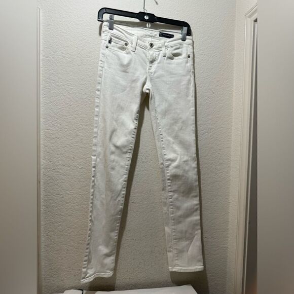 Ag Adriano Goldschmied women skinny Jean White 25R inseam 28 - Picture 1 of 8